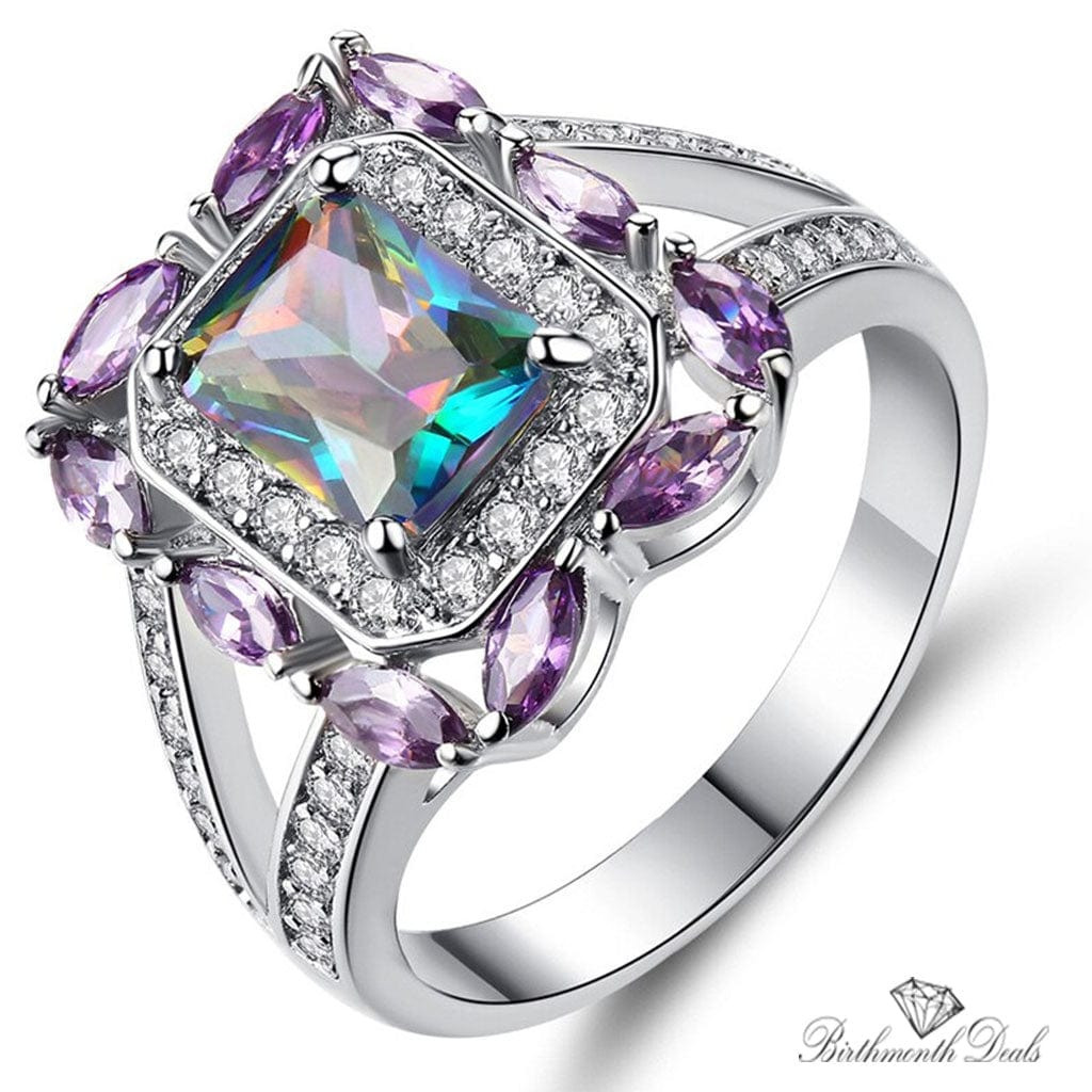 June Alexandrite Birthstone Ring - Birthmonth Deals