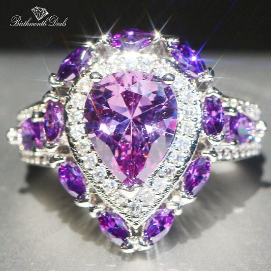 June Alexandrite Birthstone Ring - Birthmonth Deals