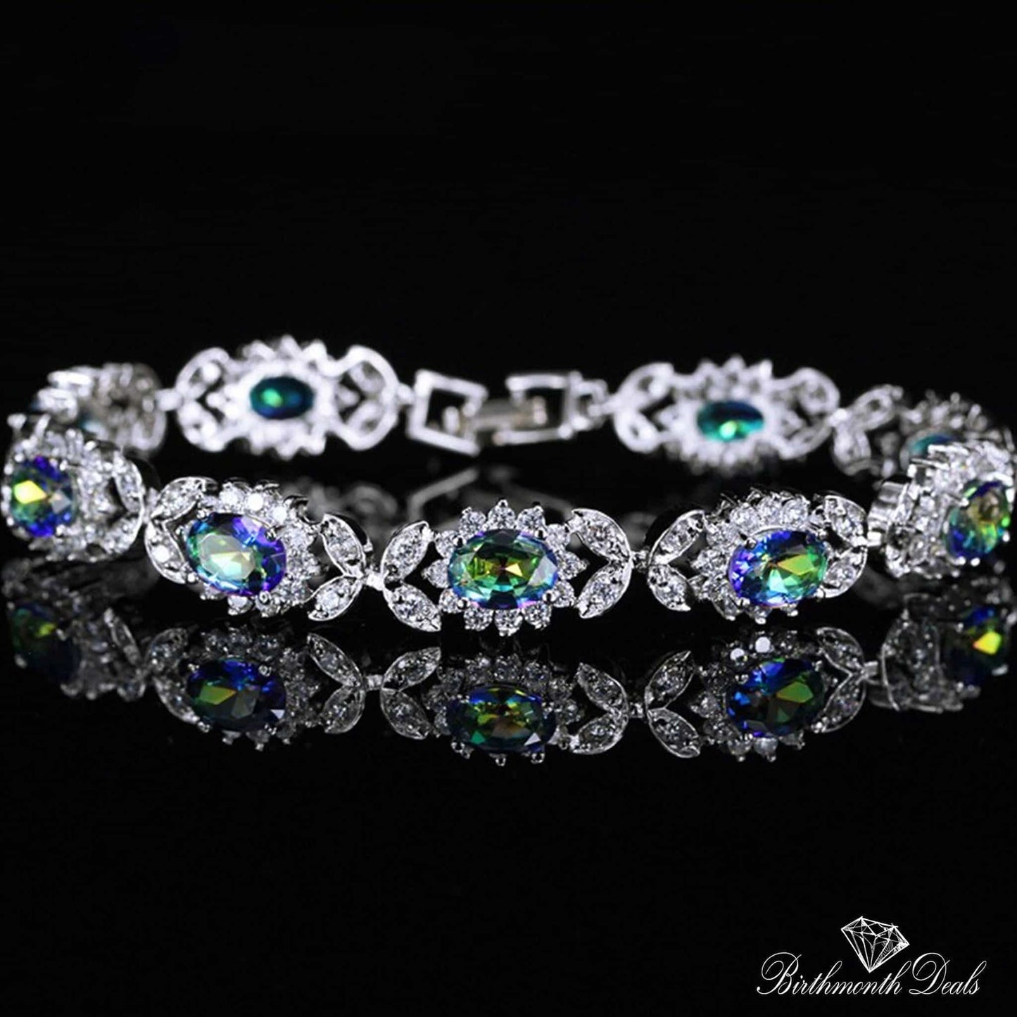 June Alexandrite Birthstone Bracelet - Birthmonth Deals