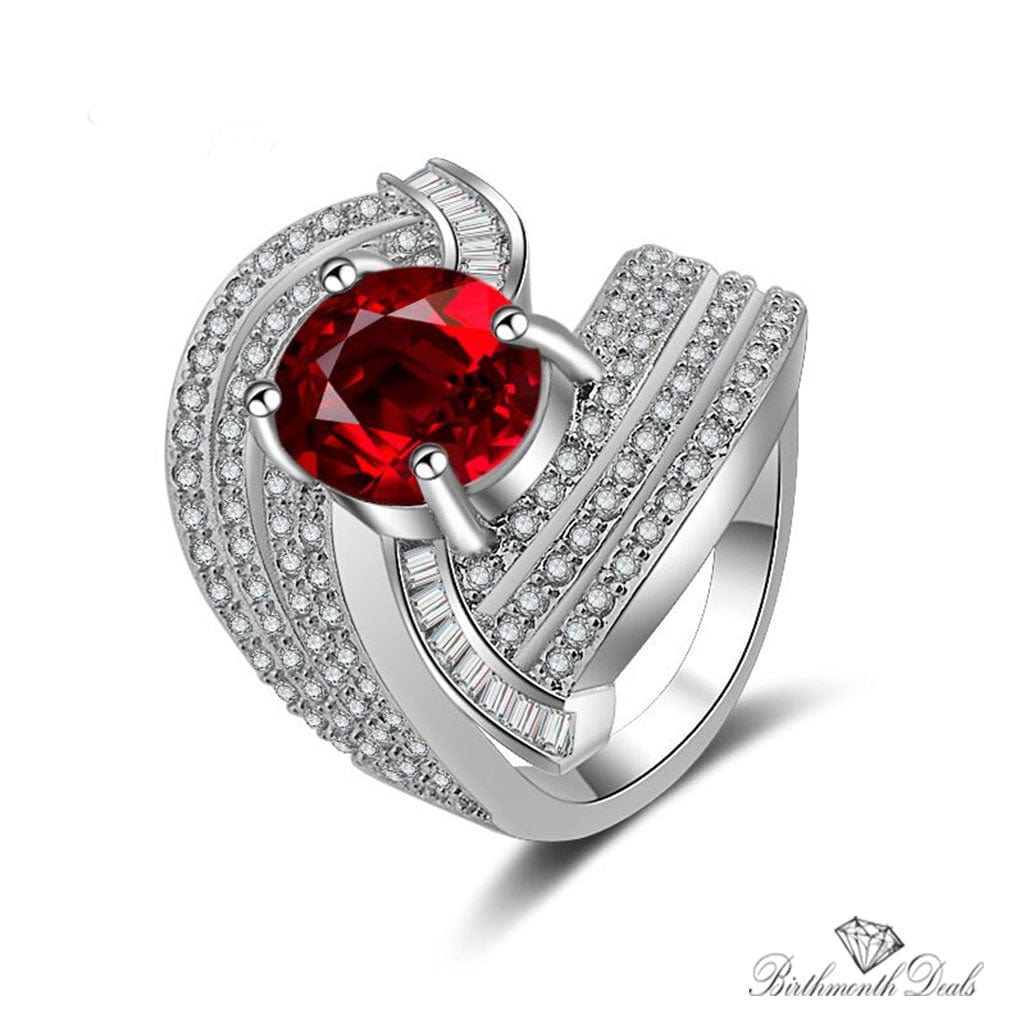 July Ruby Birthstone Ring - Birthmonth Deals