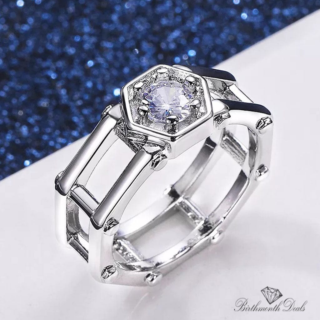 April Diamond Birthstone Ring - Birthmonth Deals