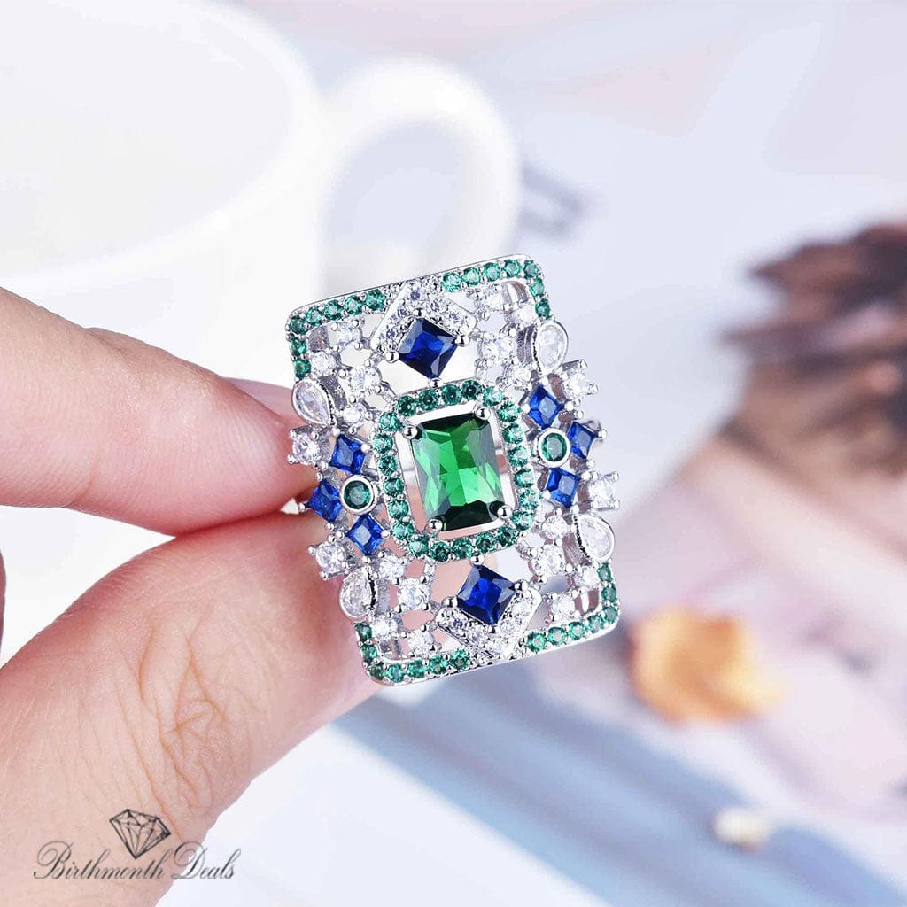 May Emerald Birthstone Ring - Birthmonth Deals