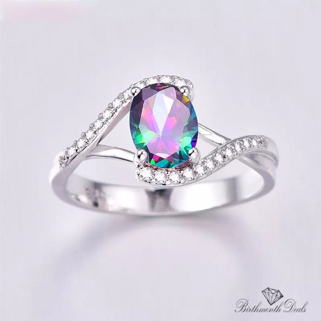 June Alexandrite Birthstone Ring - Birthmonth Deals