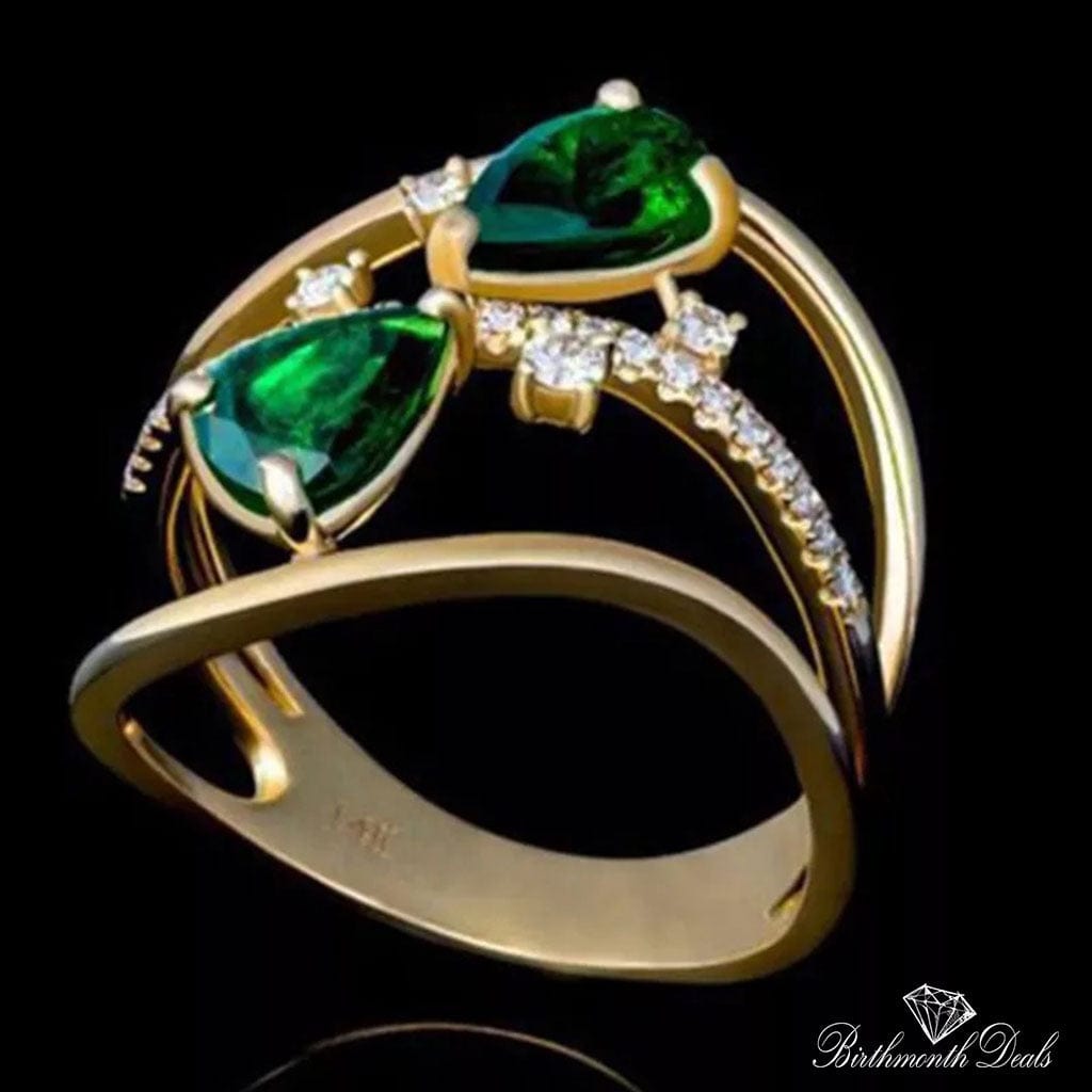 May Emerald Birthstone Ring - Birthmonth Deals