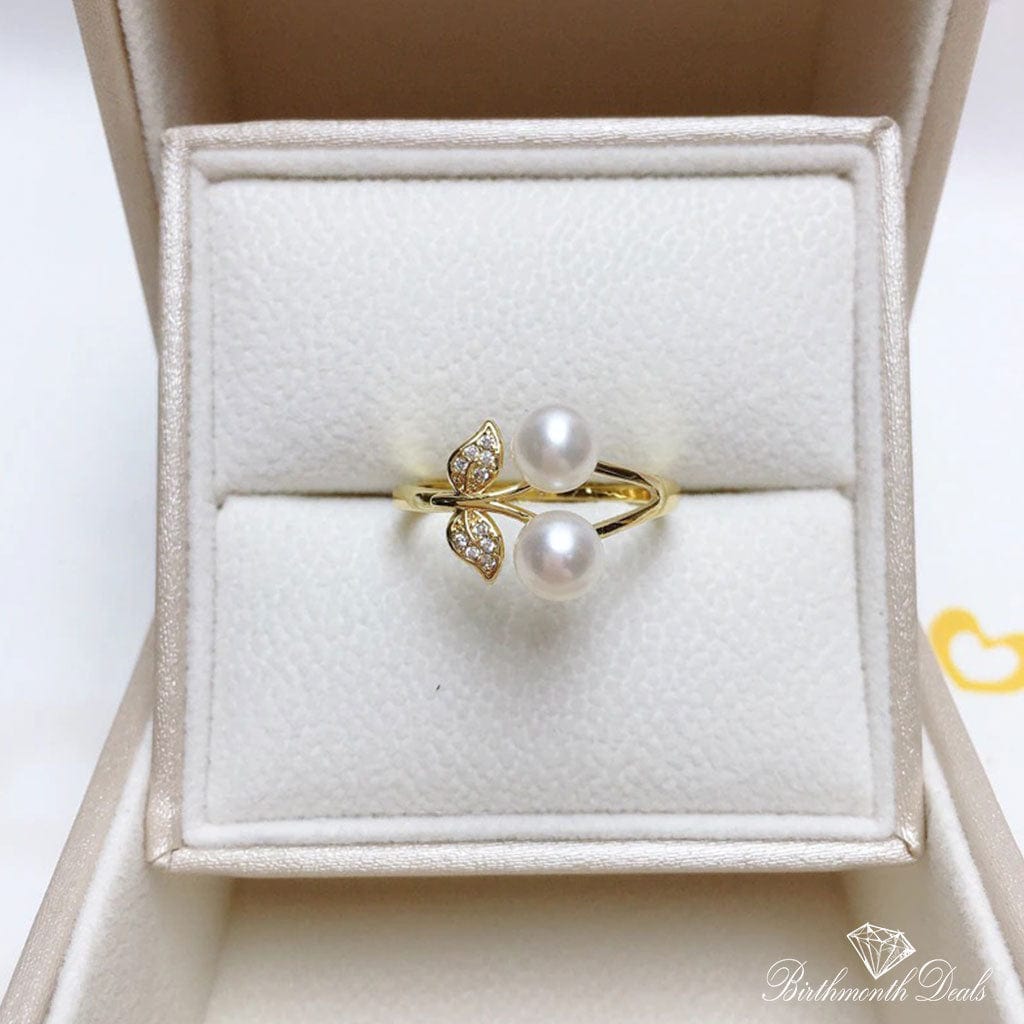June Pearl Birthstone Ring - Birthmonth Deals