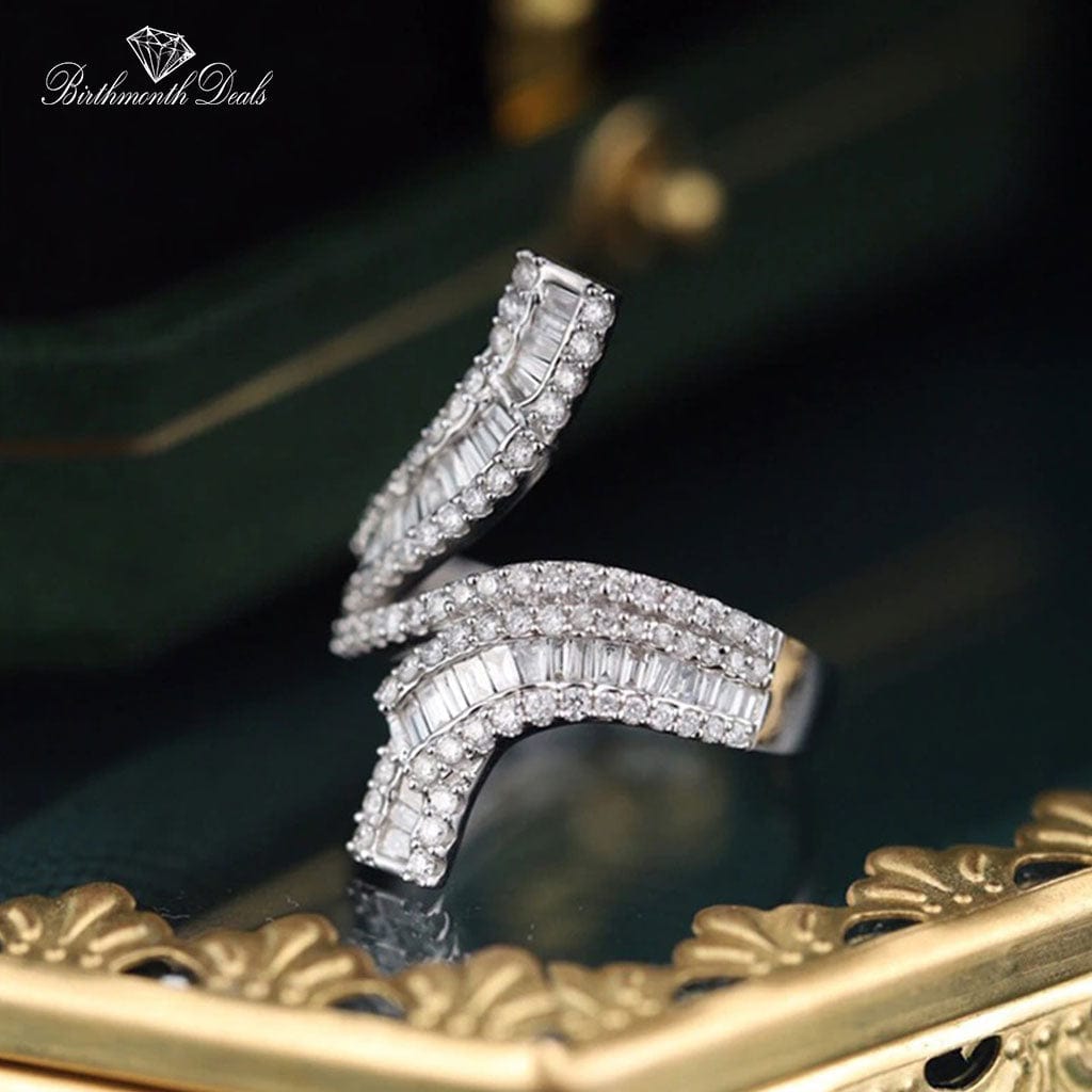 April Diamond Birthstone Ring - Birthmonth Deals