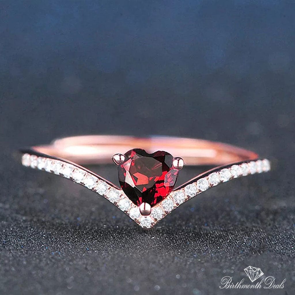 July Ruby Birthstone Ring - Birthmonth Deals