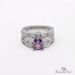 June Alexandrite Birthstone Stacking Ring - Birthmonth Deals