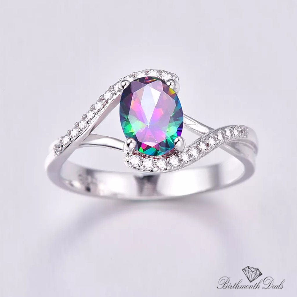 June Alexandrite Birthstone Ring - Birthmonth Deals