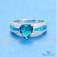 March Aquamarine Birthstone Ring - Birthmonth Deals