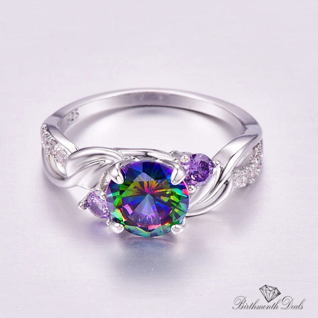 June Alexandrite Birthstone Ring - Birthmonth Deals