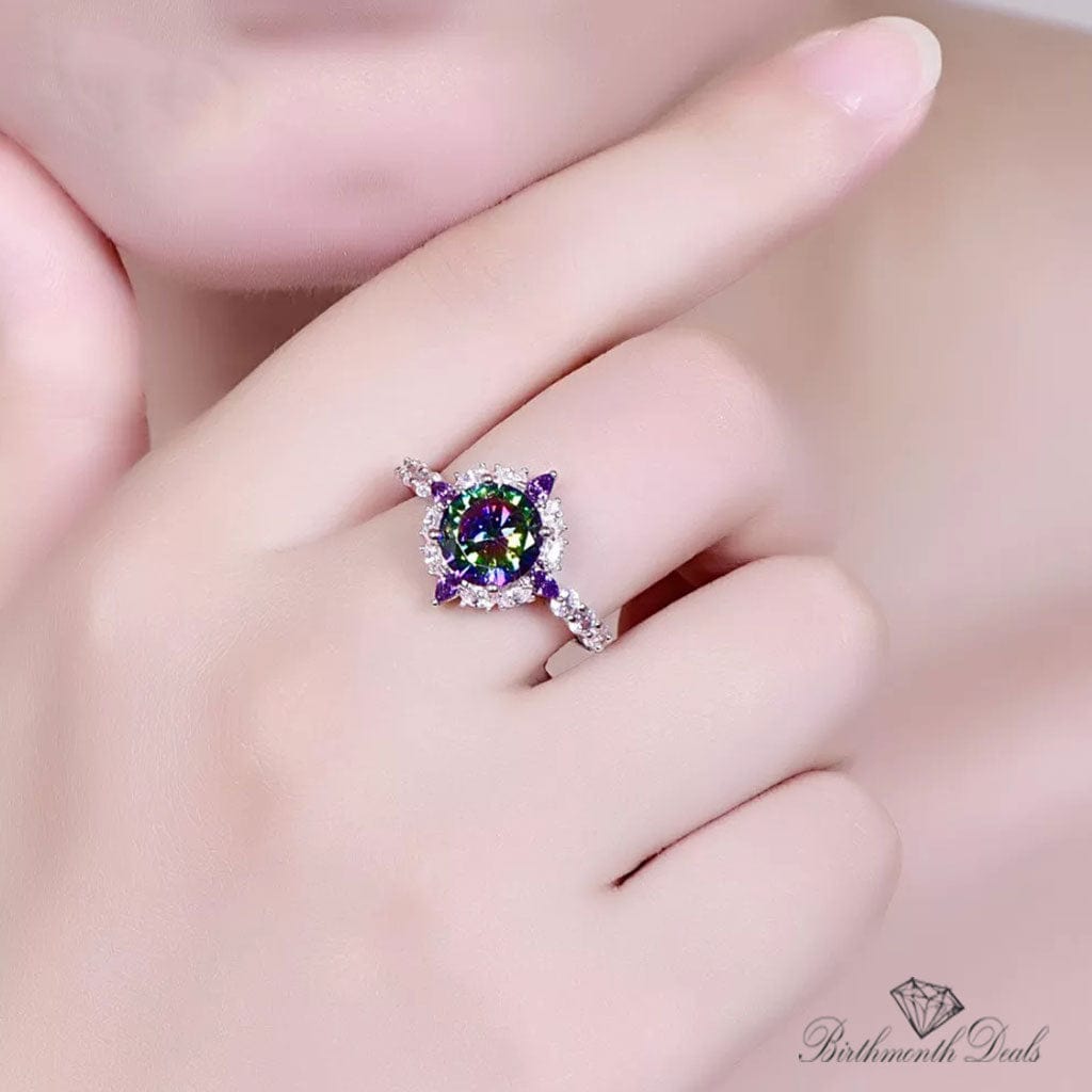 June Alexandrite Birthstone Ring - Birthmonth Deals