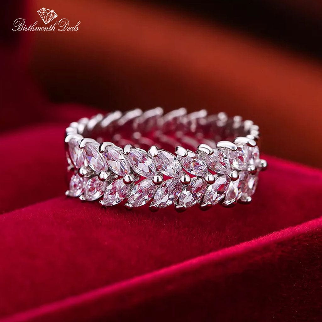 April Diamond Birthstone Ring - Birthmonth Deals