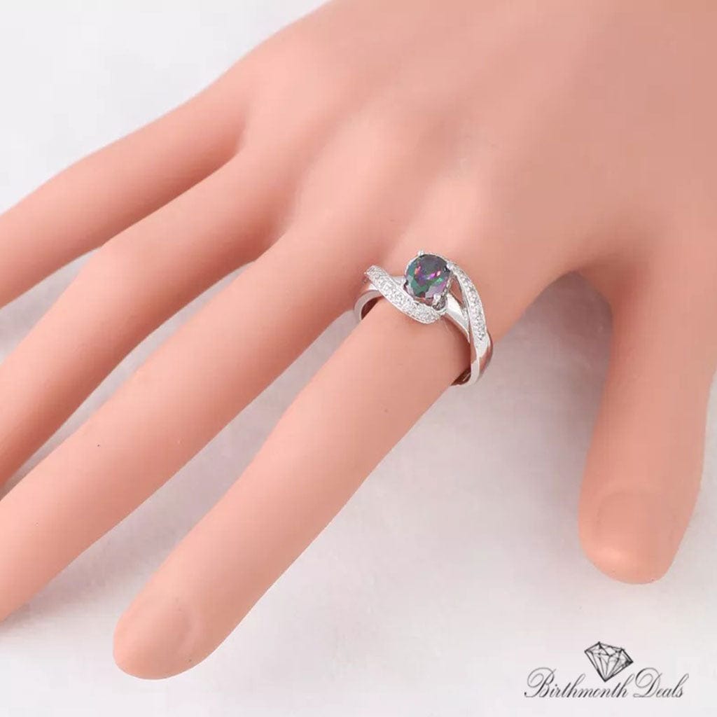 June Alexandrite Birthstone Ring - Birthmonth Deals