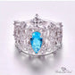 March Aquamarine Birthstone Ring - Birthmonth Deals