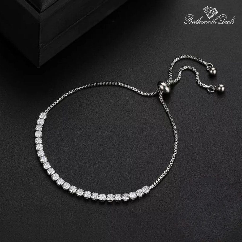 April Diamond Birthstone Bracelet - Birthmonth Deals