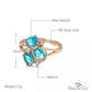 March Aquamarine Birthstone Ring - Birthmonth Deals