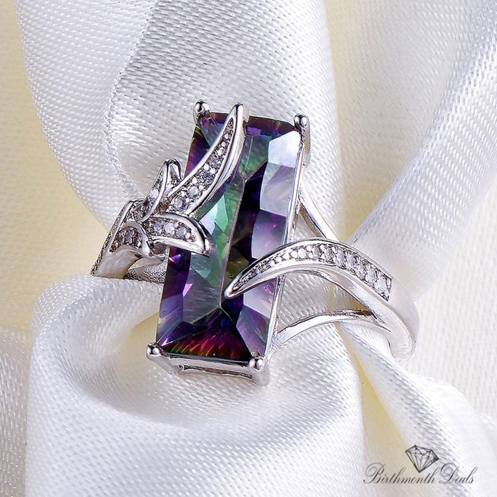 June Alexandrite Birthstone Ring - Birthmonth Deals