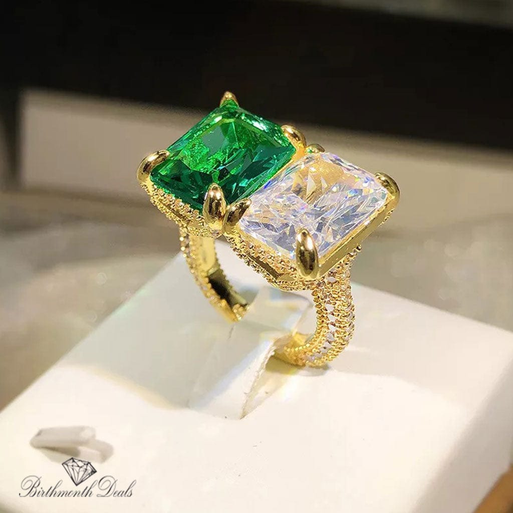 May Emerald Birthstone Ring - Birthmonth Deals