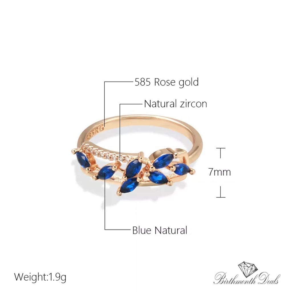 September Sapphire Birthstone Ring - Birthmonth Deals