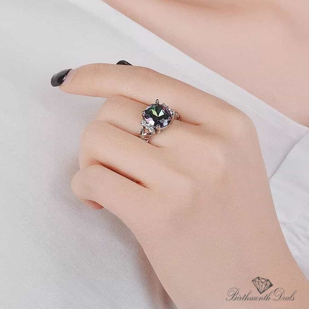 June Alexandrite Birthstone Ring - Birthmonth Deals