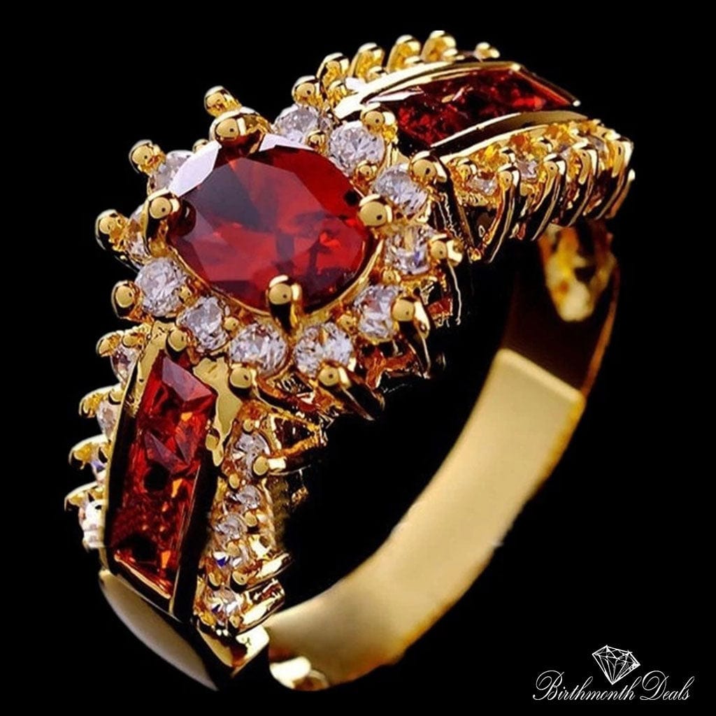 July Ruby Birthstone Ring - Birthmonth Deals