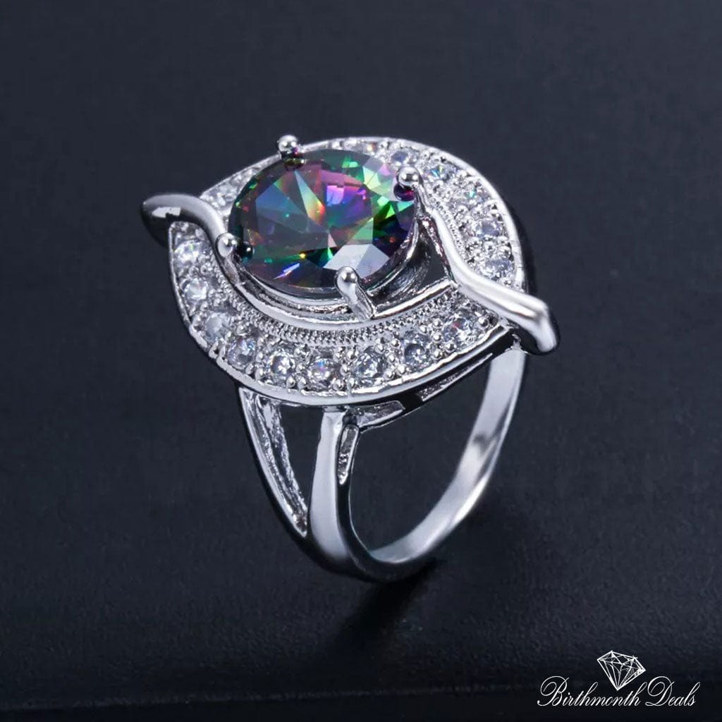 June Alexandrite Birthstone Ring - Birthmonth Deals