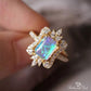 March Aquamarine Birthstone Ring - Birthmonth Deals