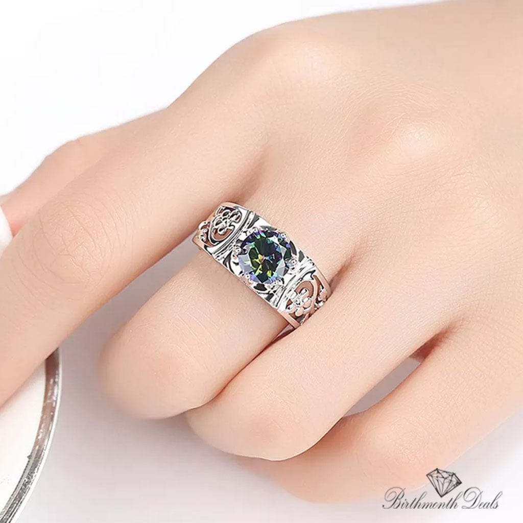 June Alexandrite Birthstone Ring - Birthmonth Deals