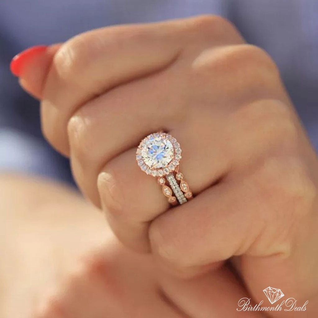 April Diamond Birthstone Ring - Birthmonth Deals