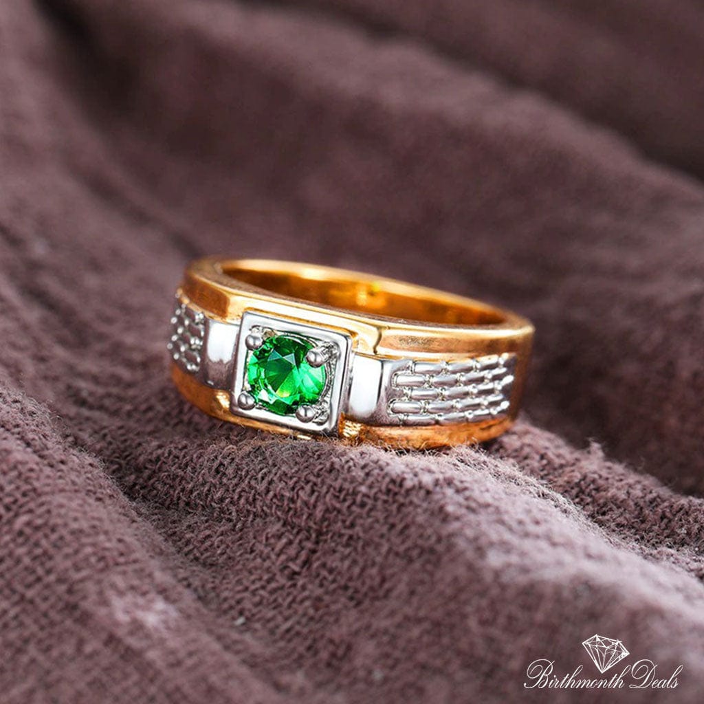 May Emerald Birthstone Ring - Birthmonth Deals