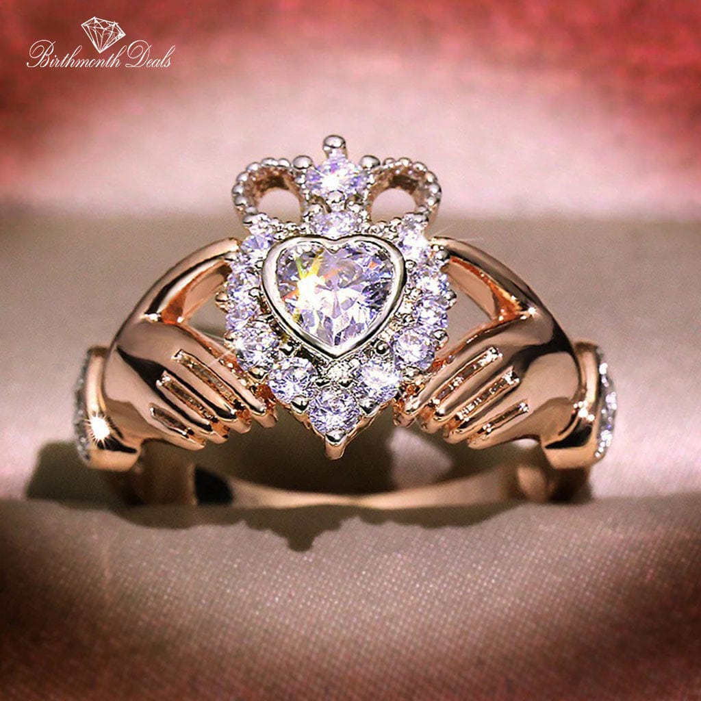 April Diamond Birthstone Ring - Birthmonth Deals