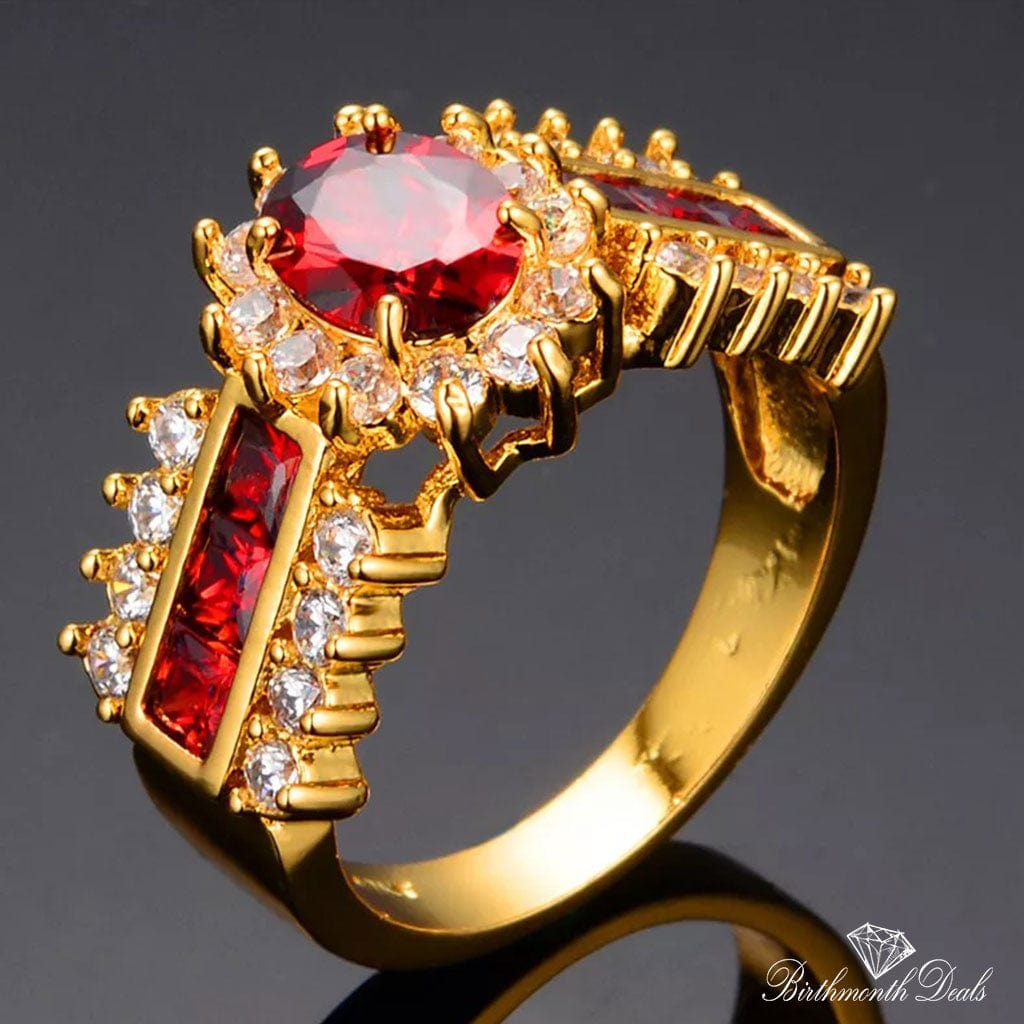 July Ruby Birthstone Ring - Birthmonth Deals