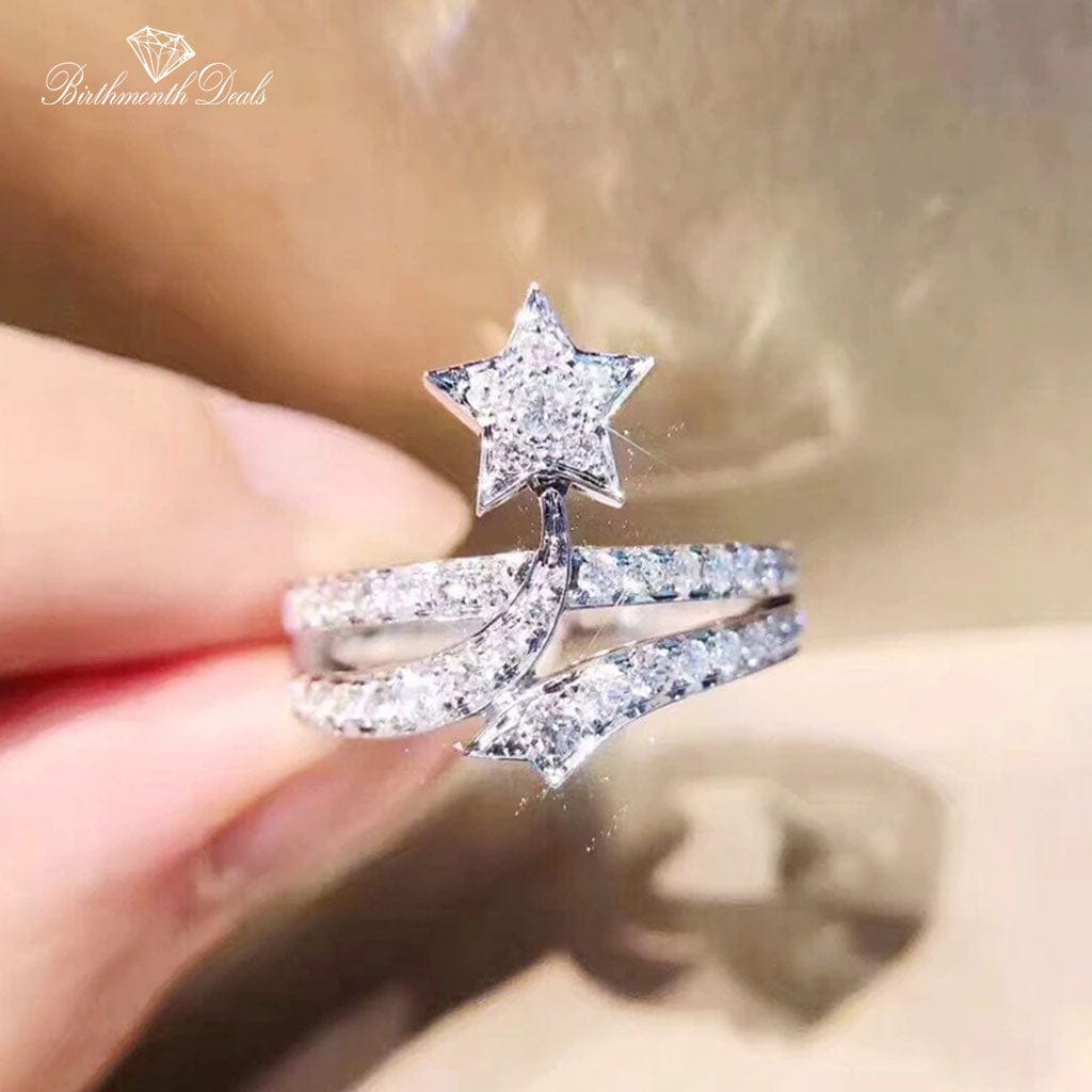 April Diamond Birthstone Ring - Birthmonth Deals