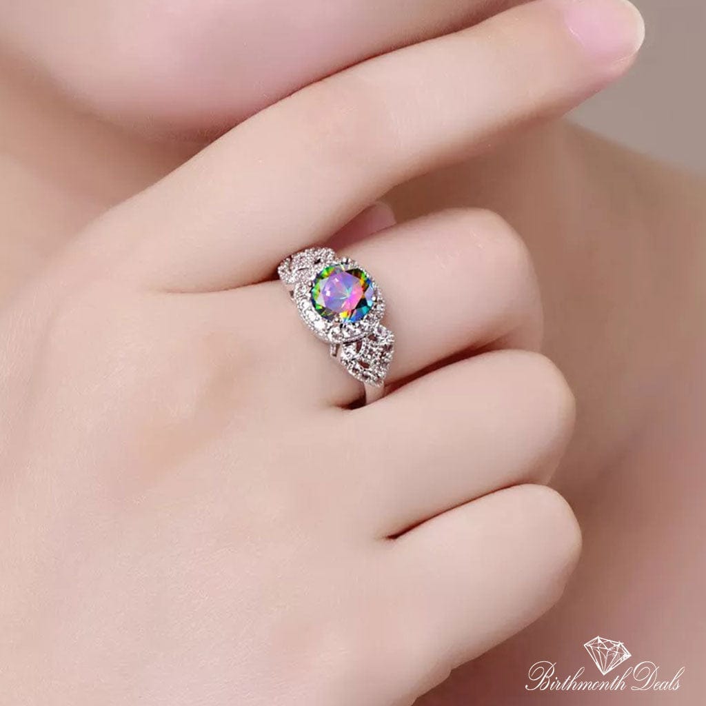 June Alexandrite Birthstone Ring - Birthmonth Deals