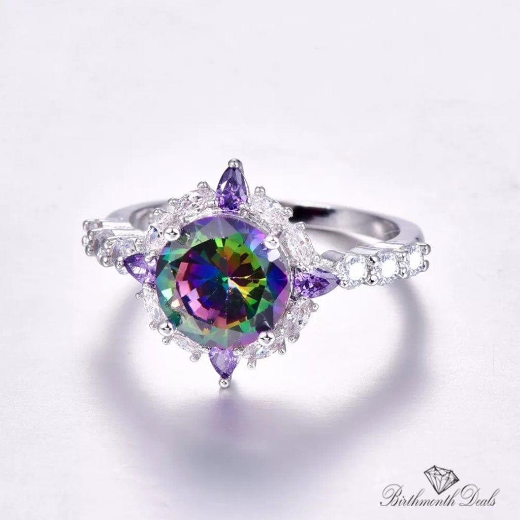 June Alexandrite Birthstone Ring - Birthmonth Deals