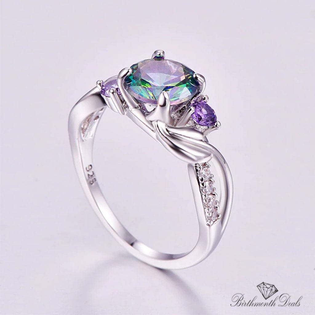 June Alexandrite Birthstone Ring - Birthmonth Deals