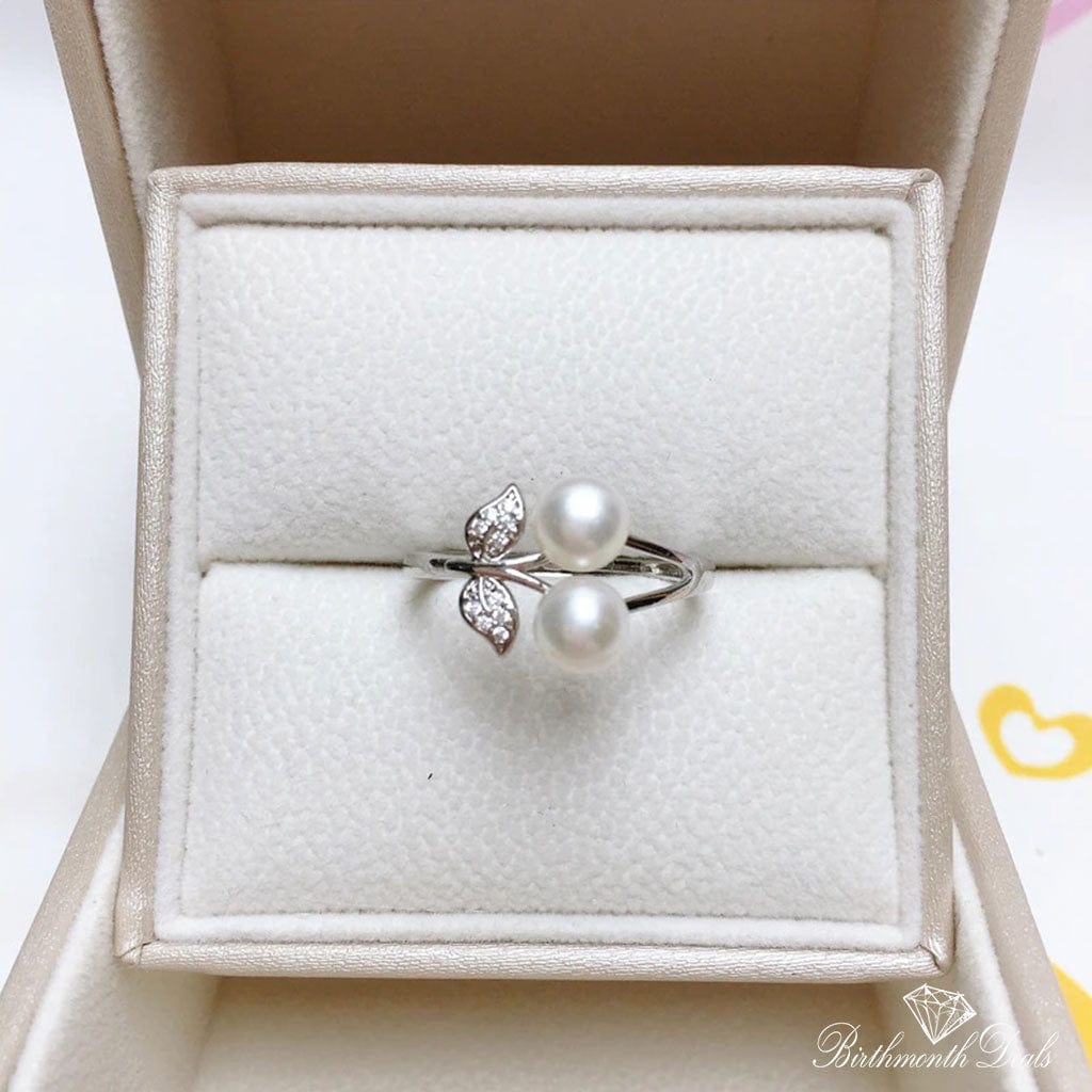 June Pearl Birthstone Ring - Birthmonth Deals