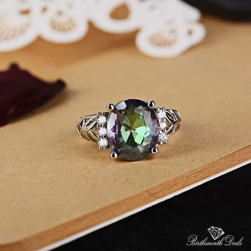 June Alexandrite Birthstone Ring - Birthmonth Deals