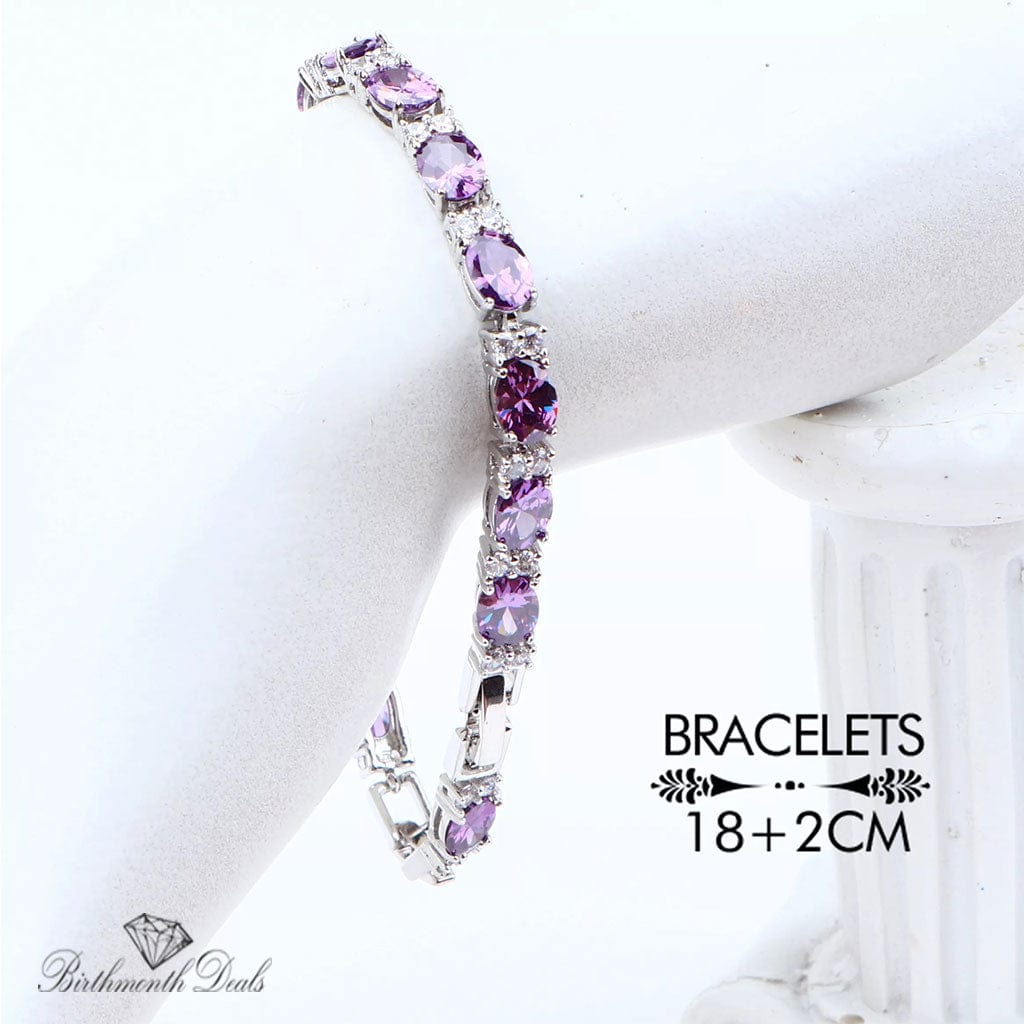 February Amethyst Birthstone Jewelry Set - Birthmonth Deals