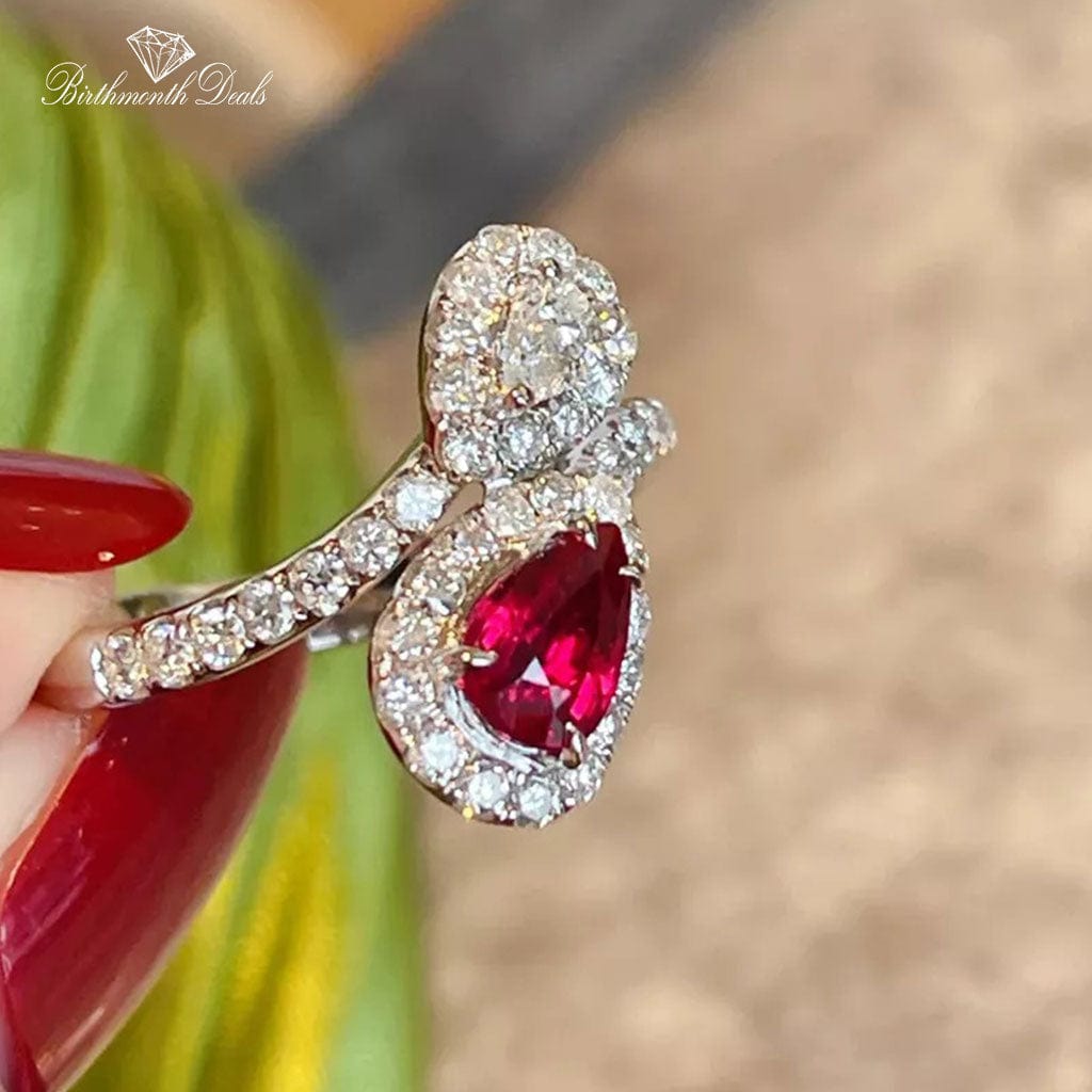July Ruby Birthstone Ring - Birthmonth Deals