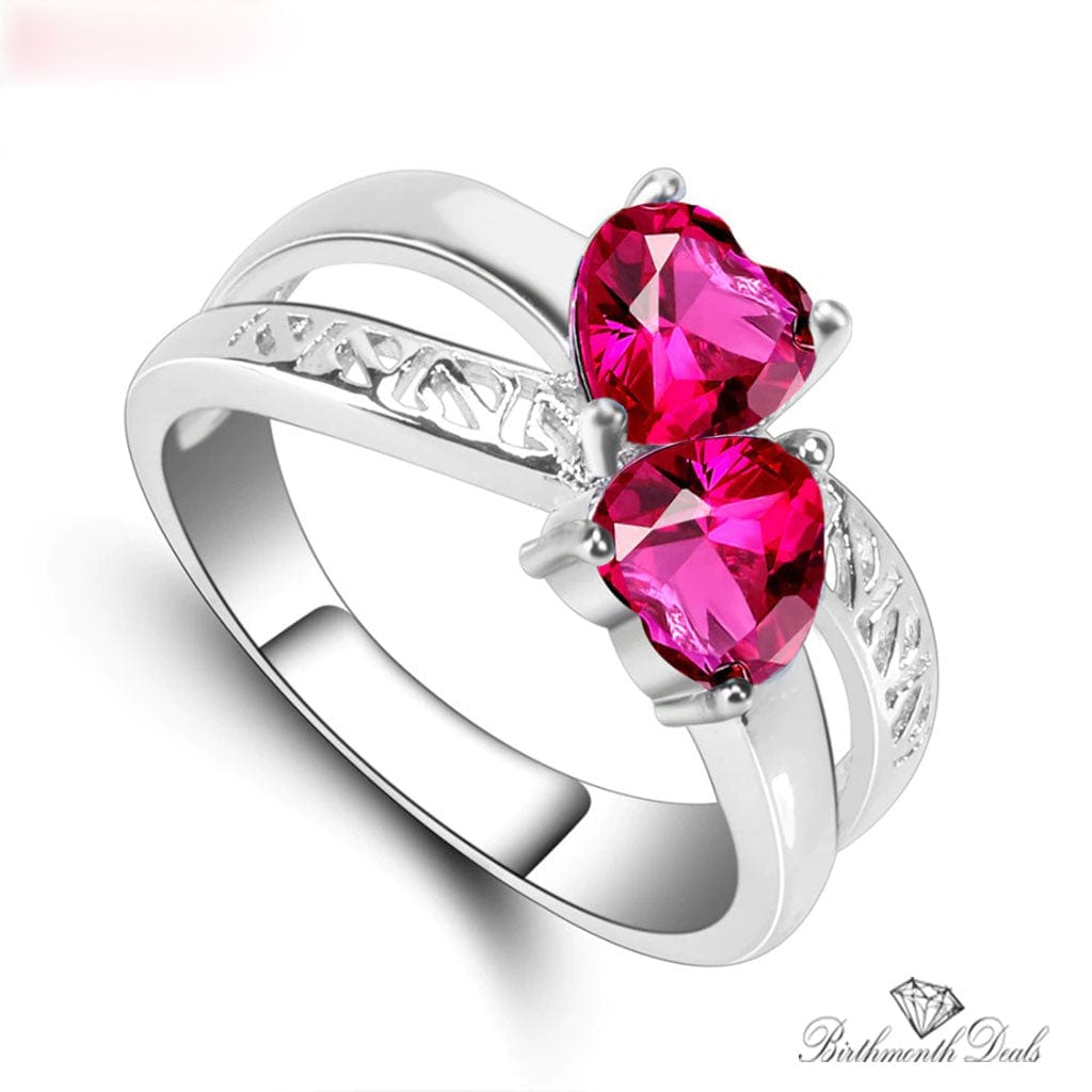 July Ruby Birthstone Ring - Birthmonth Deals