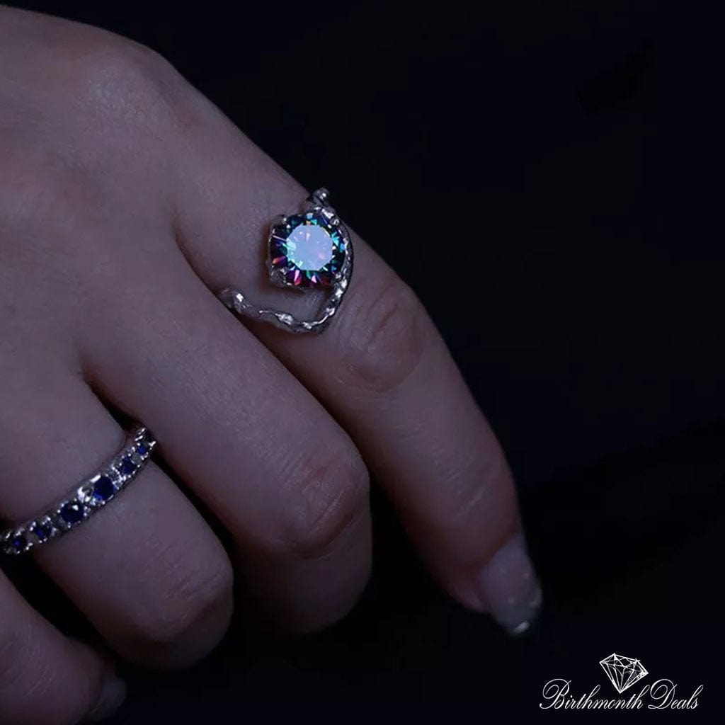 June Alexandrite Birthstone Ring - Birthmonth Deals