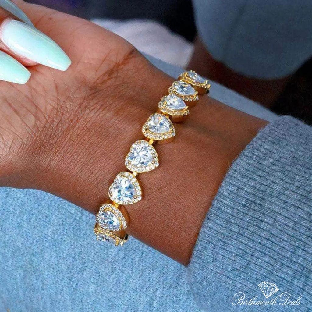 April Diamond Birthstone Bracelet - Birthmonth Deals