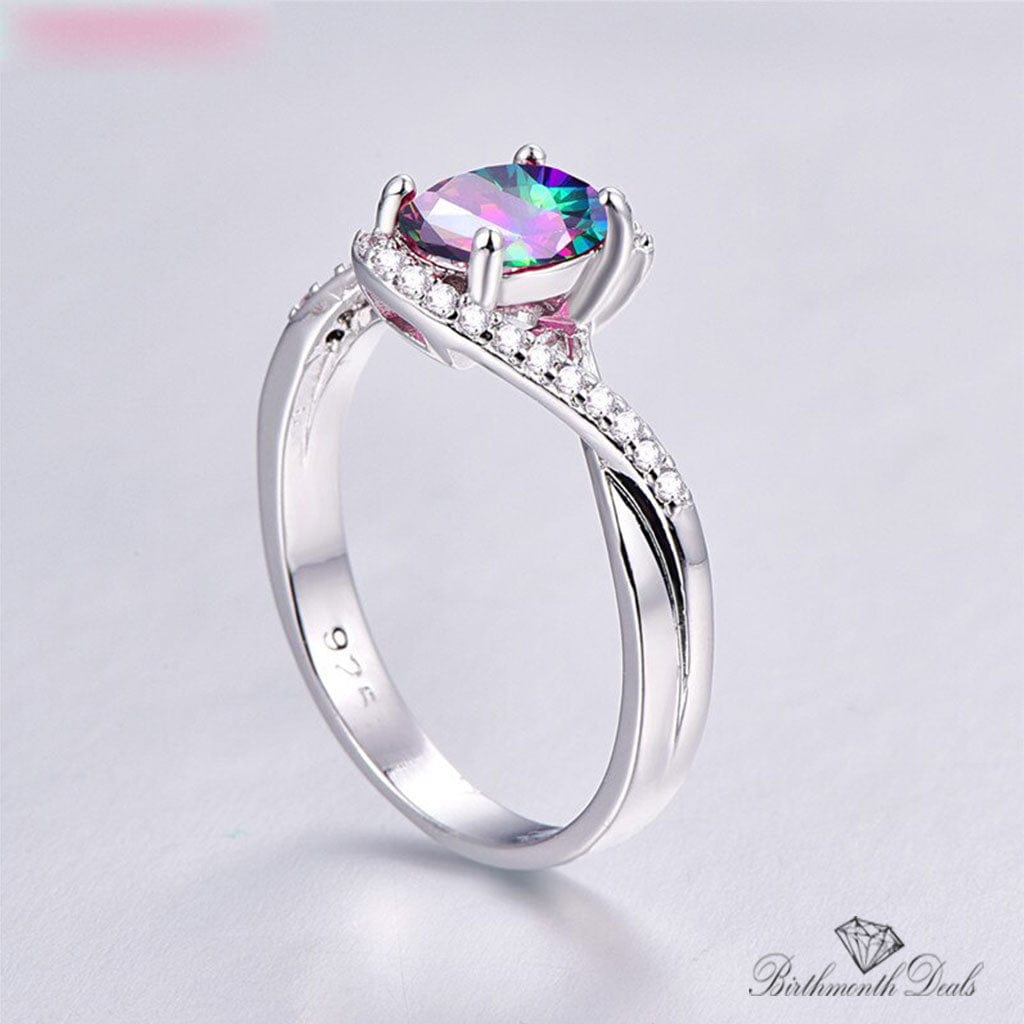 June Alexandrite Birthstone Ring - Birthmonth Deals