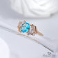 March Aquamarine Birthstone Ring - Birthmonth Deals