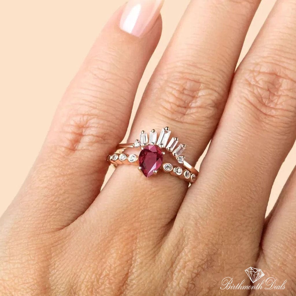 Gemstone Ring (July Ruby) - Birthmonth Deals