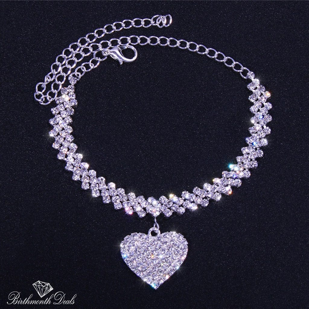 April Diamond Birthstone Anklets - Birthmonth Deals