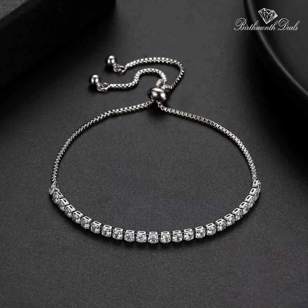 April Diamond Birthstone Bracelet - Birthmonth Deals