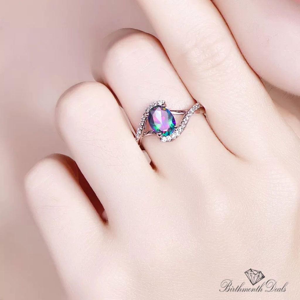 June Alexandrite Birthstone Ring - Birthmonth Deals